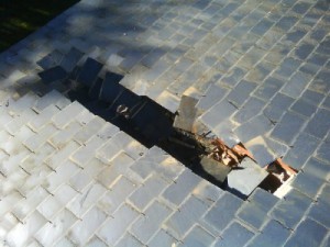 Reparacion tejado de pizarra en La Moraleja